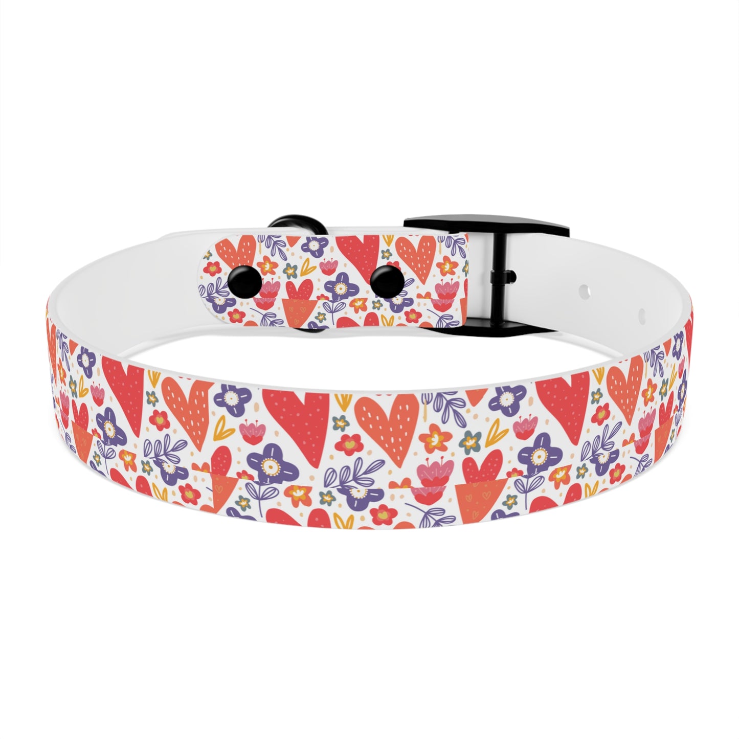 Hearts & Flowers Dog Collar