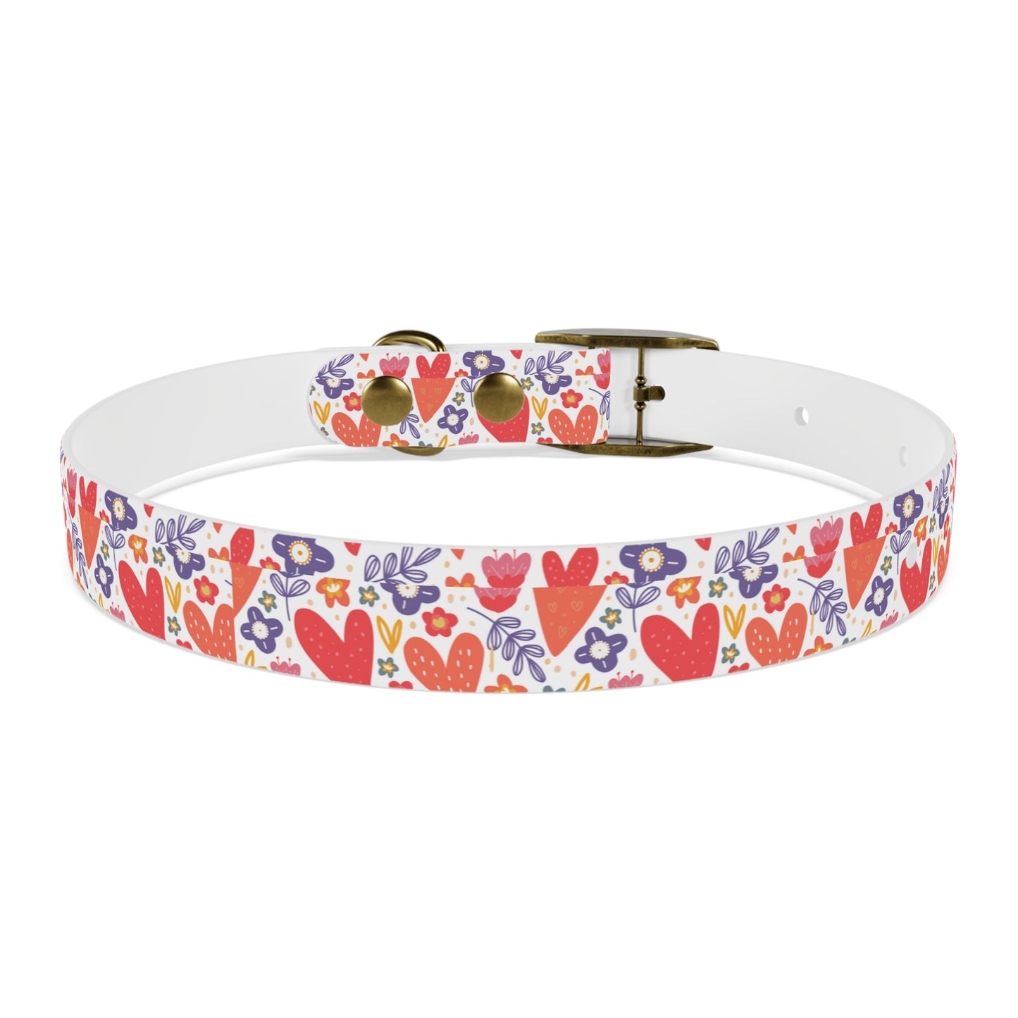Hearts & Flowers Dog Collar