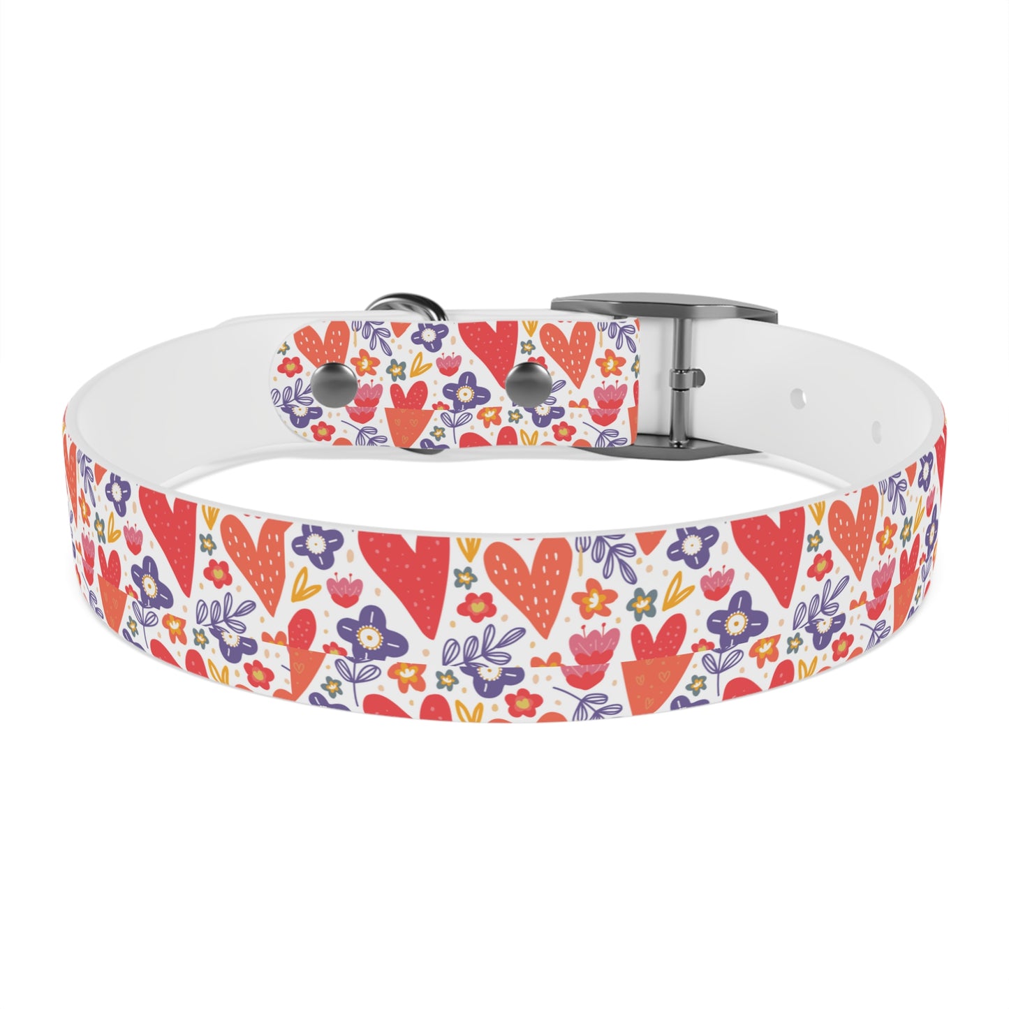 Hearts & Flowers Dog Collar