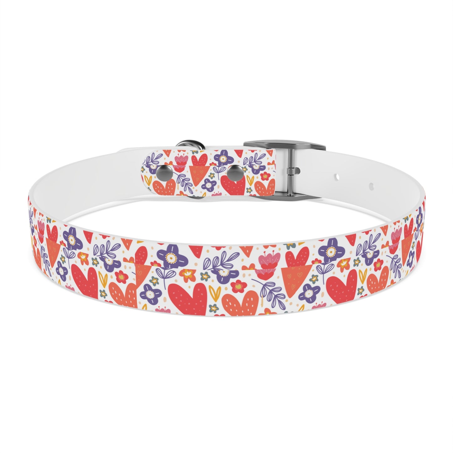 Hearts & Flowers Dog Collar