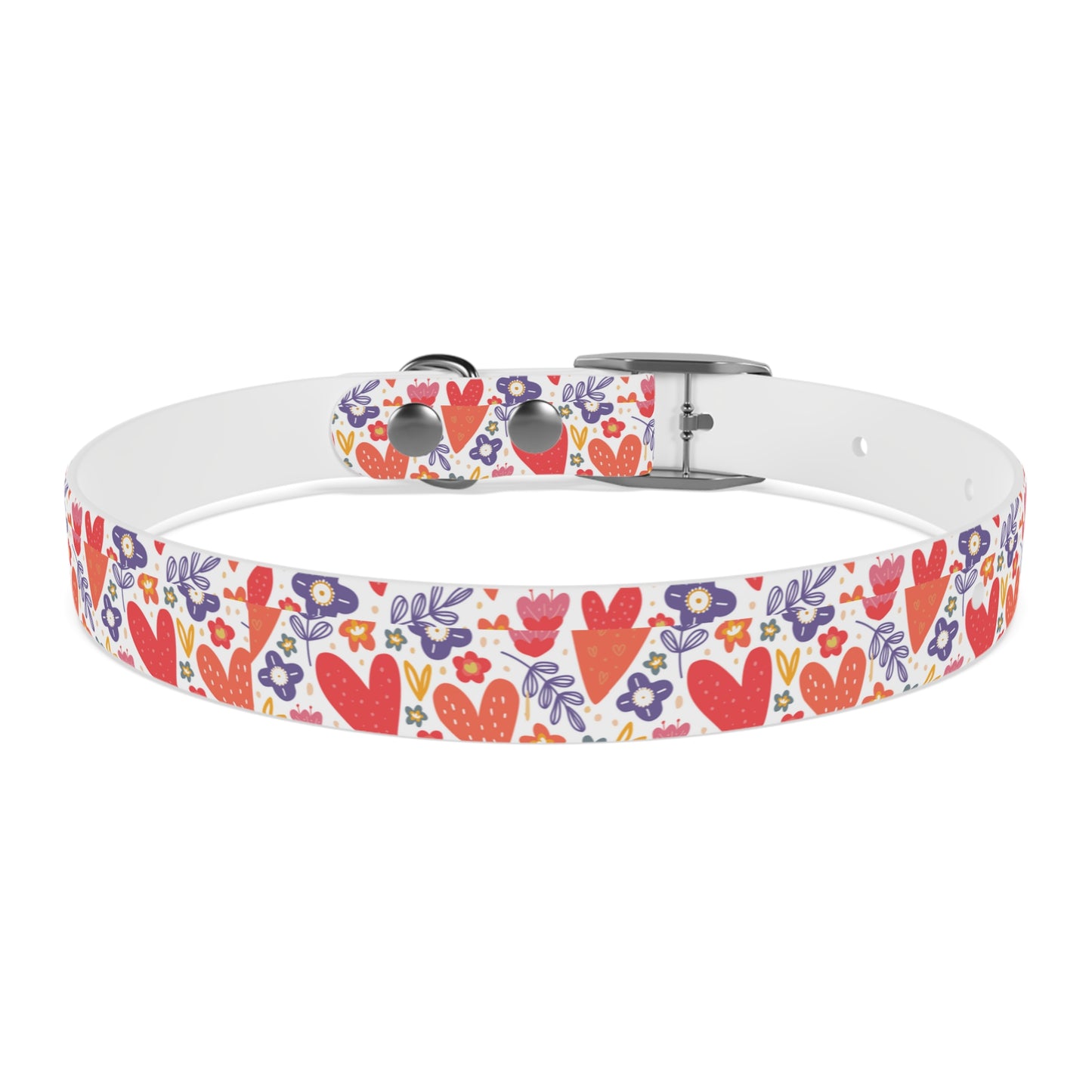Hearts & Flowers Dog Collar