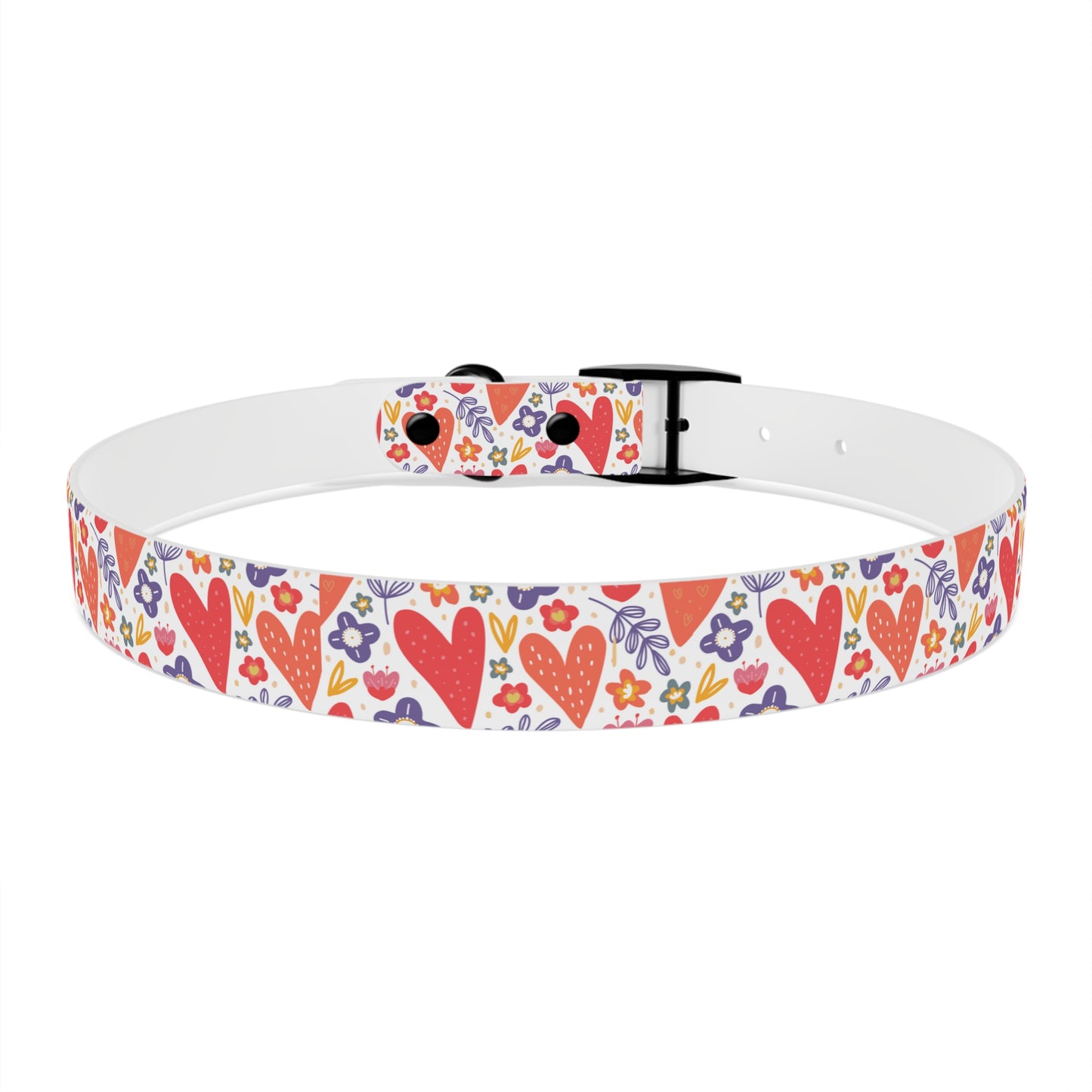 Hearts & Flowers Dog Collar