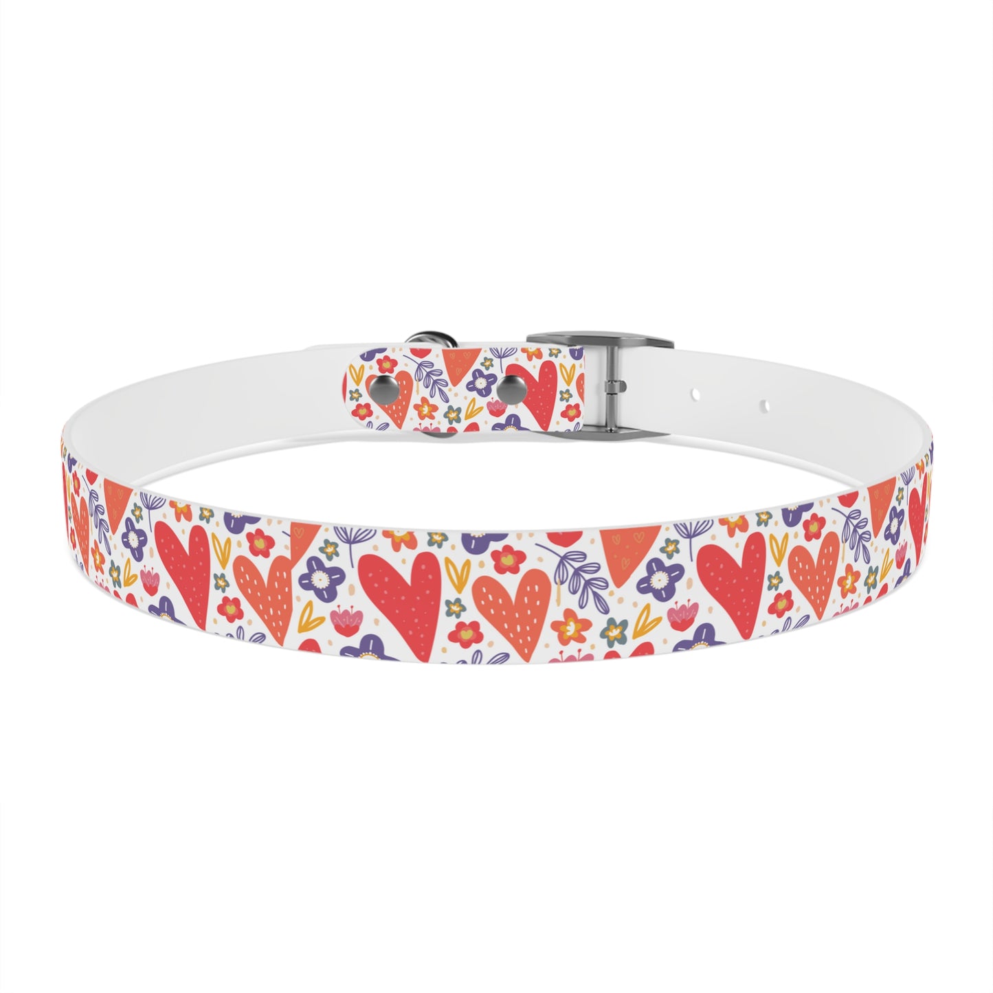 Hearts & Flowers Dog Collar