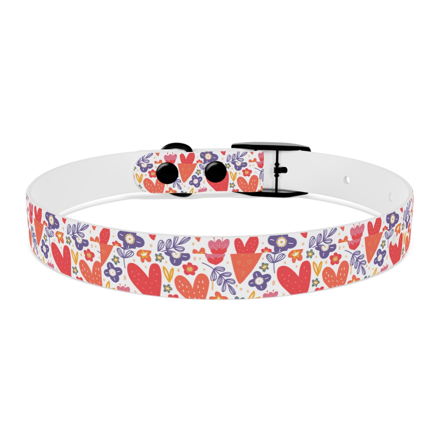 Hearts & Flowers Dog Collar
