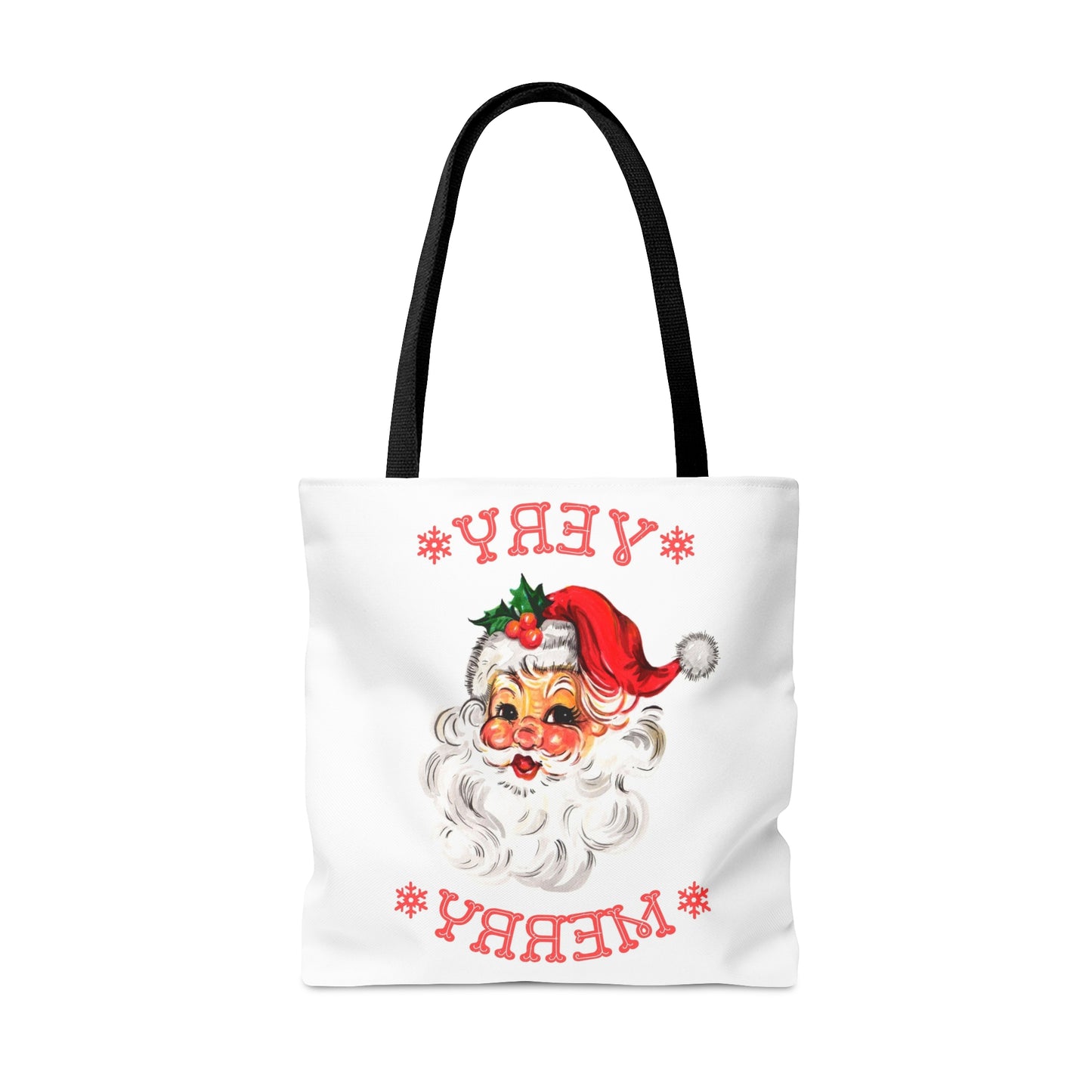 Very Merry Santa Christmas Tote Bag