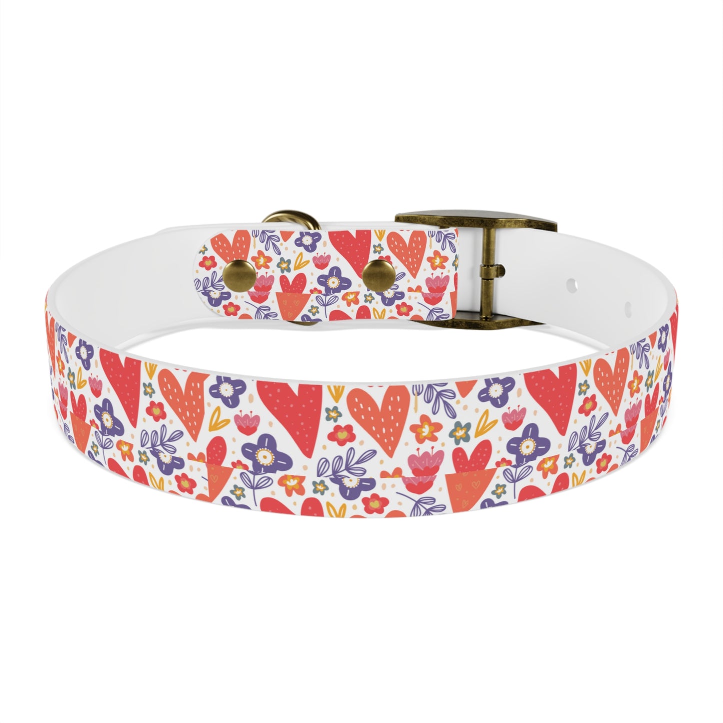 Hearts & Flowers Dog Collar