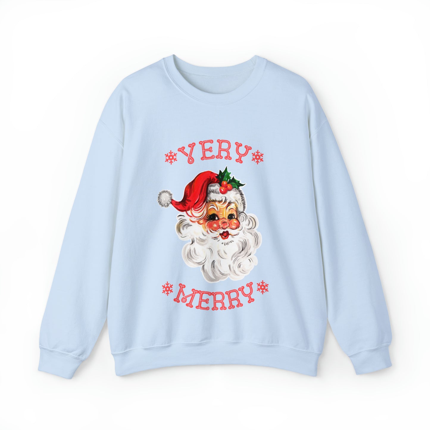 Very Merry Santa Christmas Women's Crewneck Sweatshirt