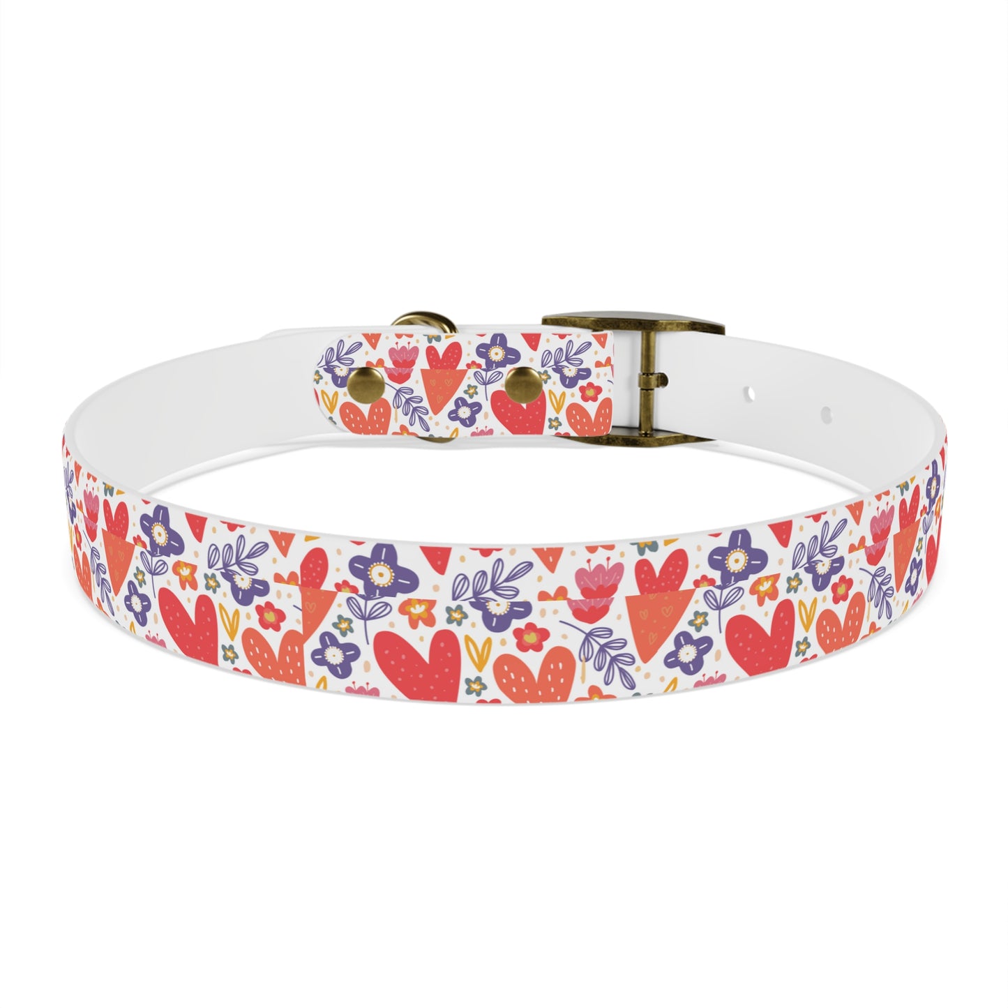 Hearts & Flowers Dog Collar