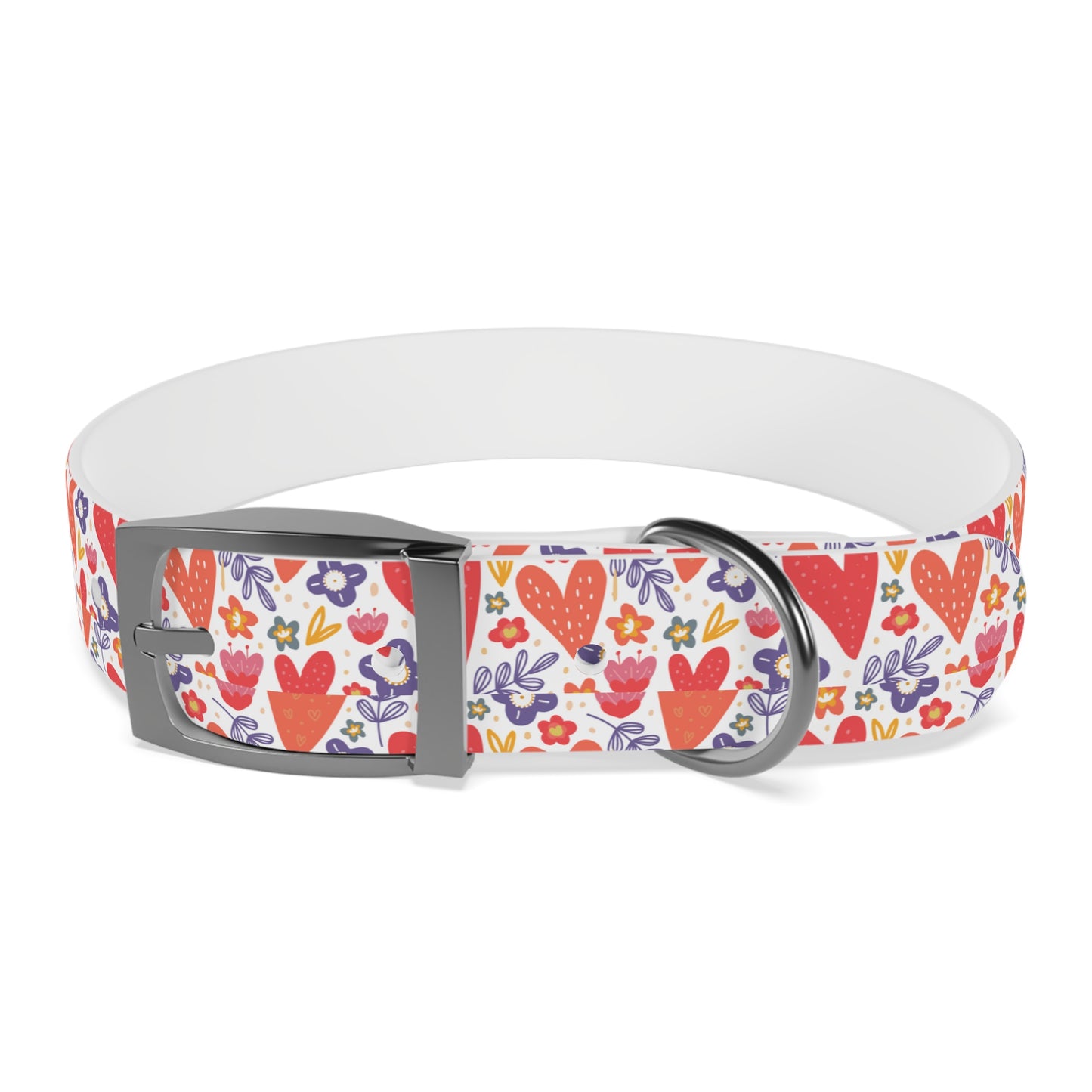 Hearts & Flowers Dog Collar