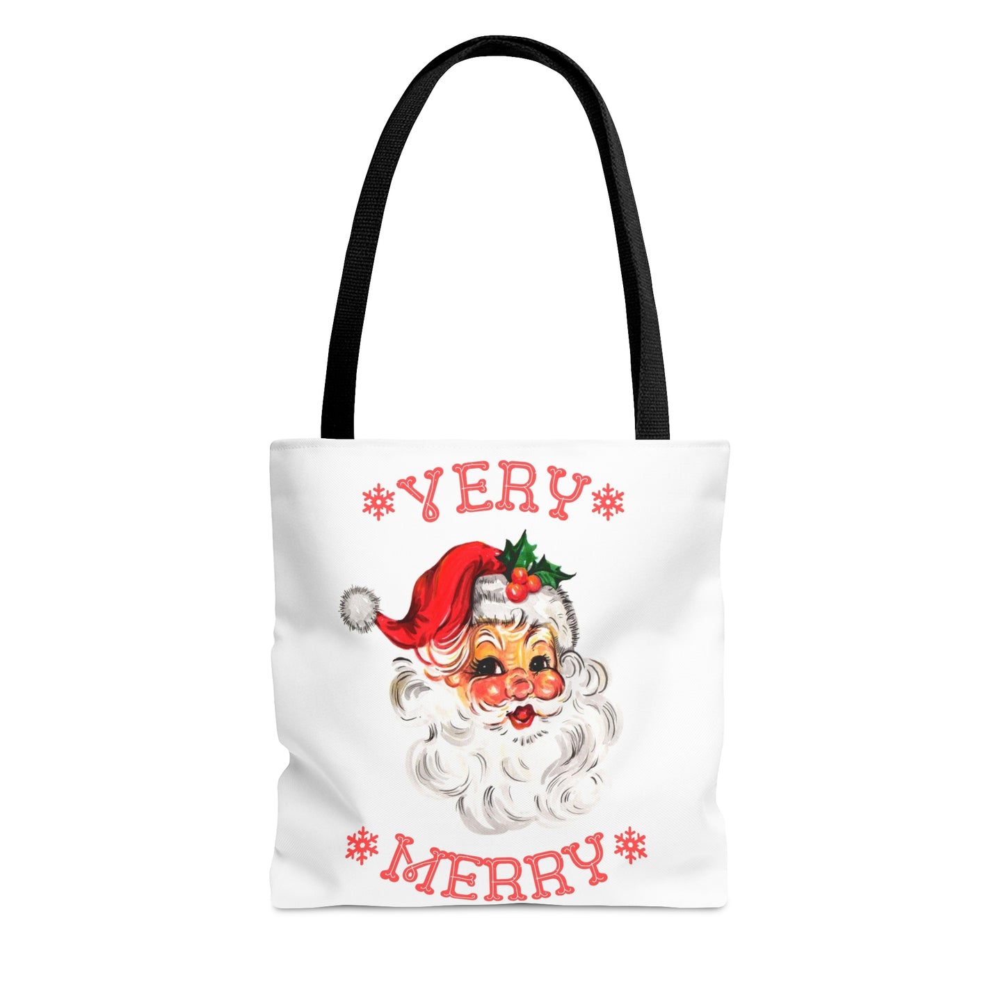 Very Merry Santa Christmas Tote Bag