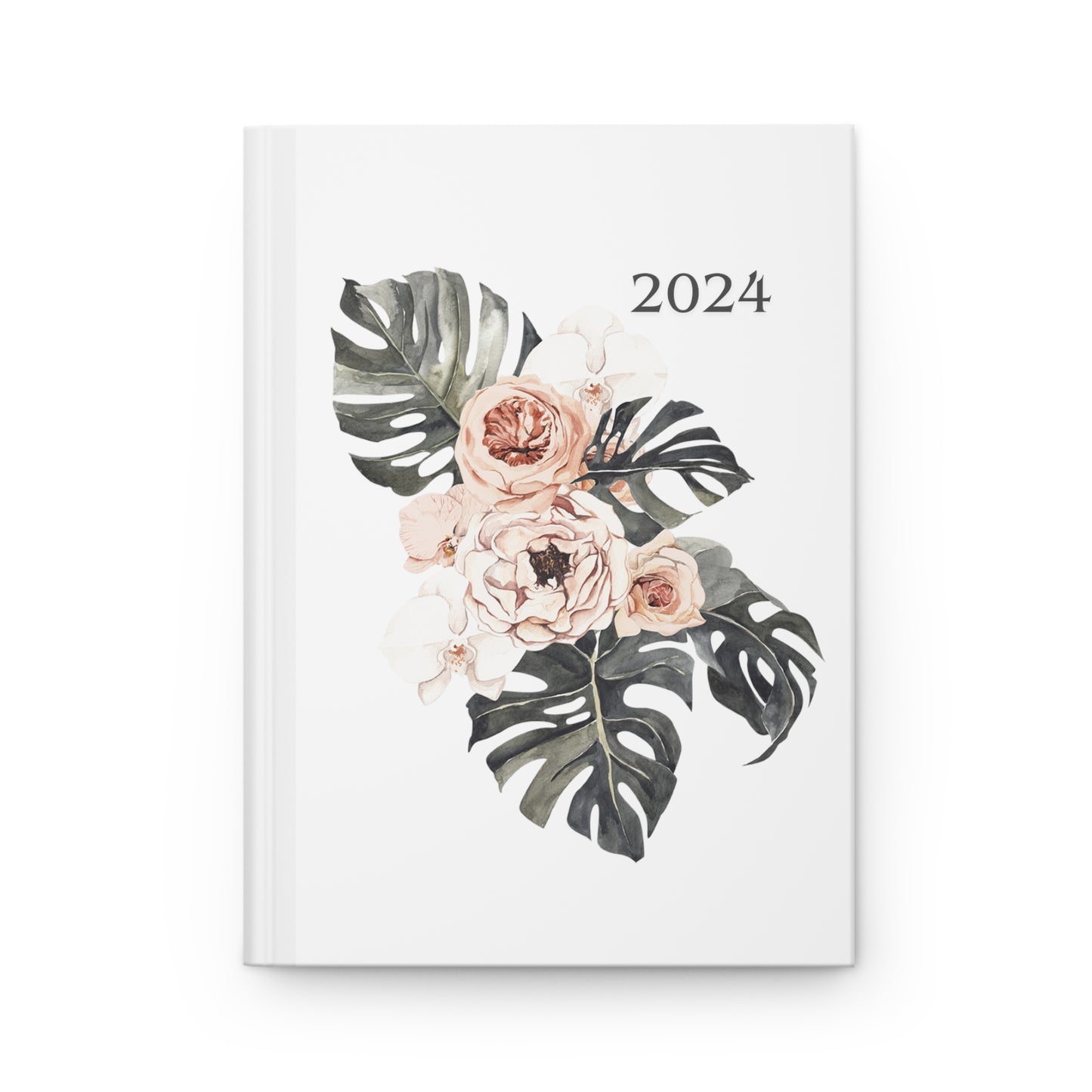 Floral Palm 2024 Hardcover Journal Matte