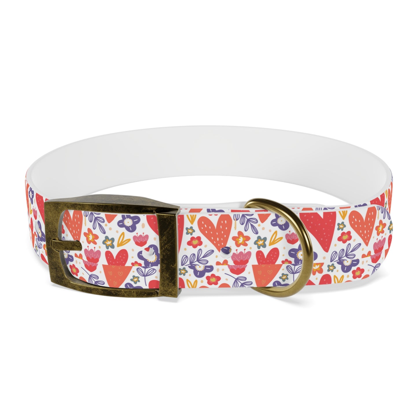 Hearts & Flowers Dog Collar