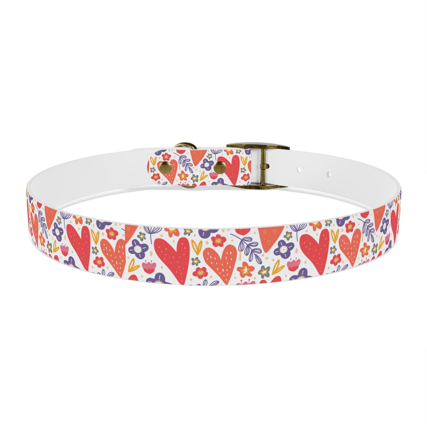 Hearts & Flowers Dog Collar