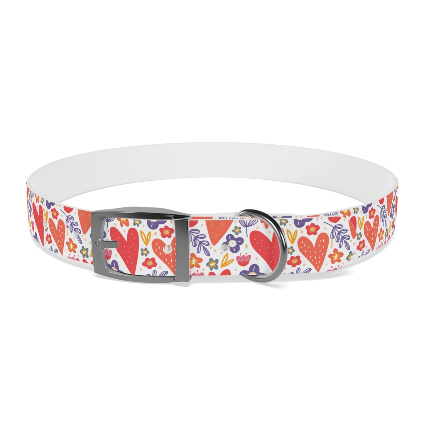 Hearts & Flowers Dog Collar