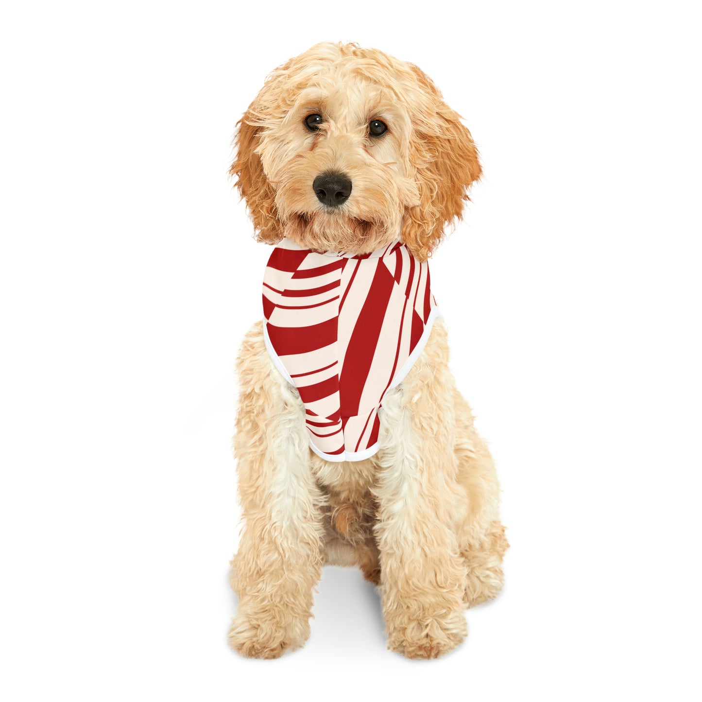 Peppermint Candy Cane Pet Hoodie