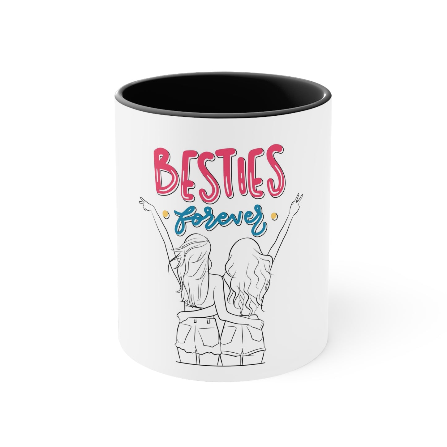 Besties Forever Coffee Mug, 11oz