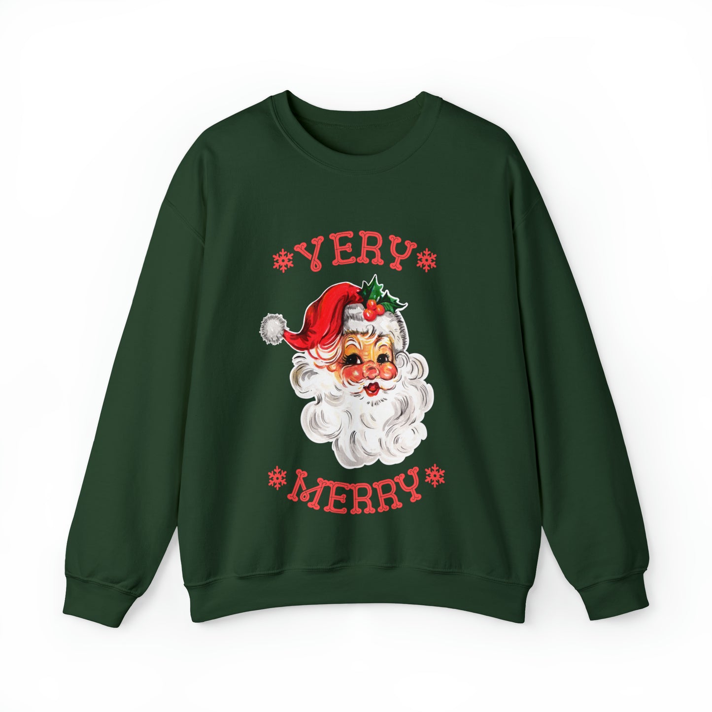 Very Merry Santa Christmas Women's Crewneck Sweatshirt