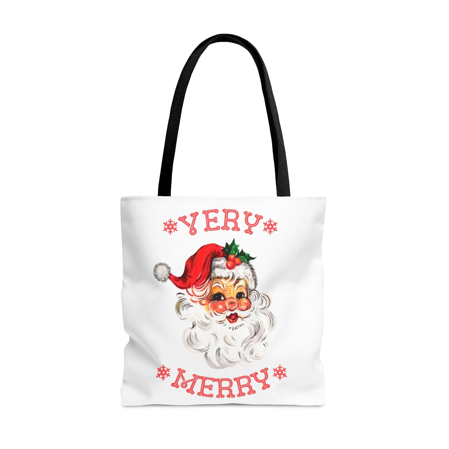 Very Merry Santa Christmas Tote Bag