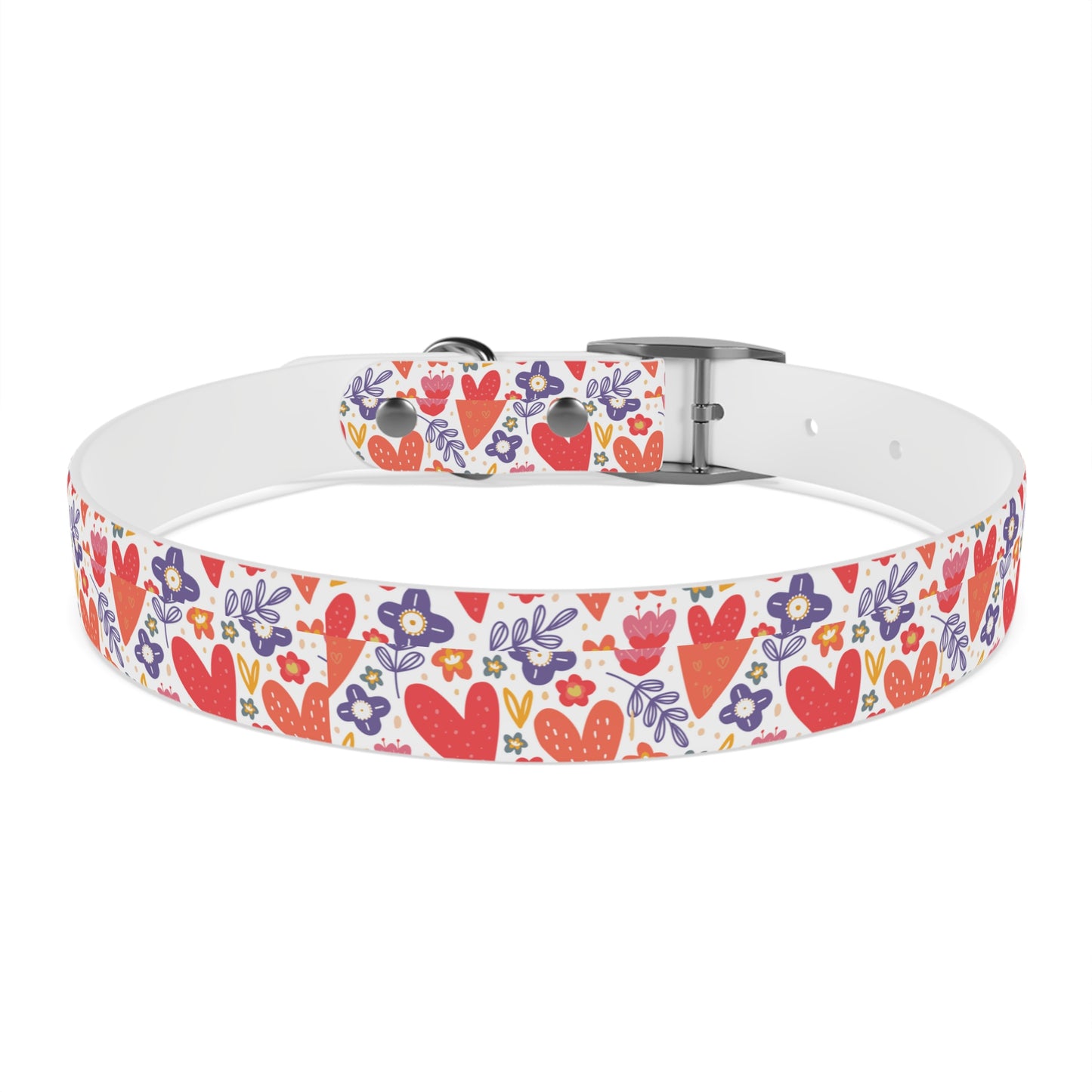 Hearts & Flowers Dog Collar