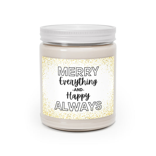 Merry Christmas & Happy New Year Winter Scented Candles, 9oz