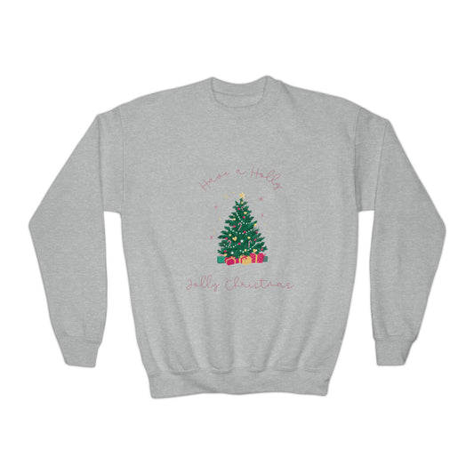 Holly Jolly Christmas Tree Youth Sweatshirt