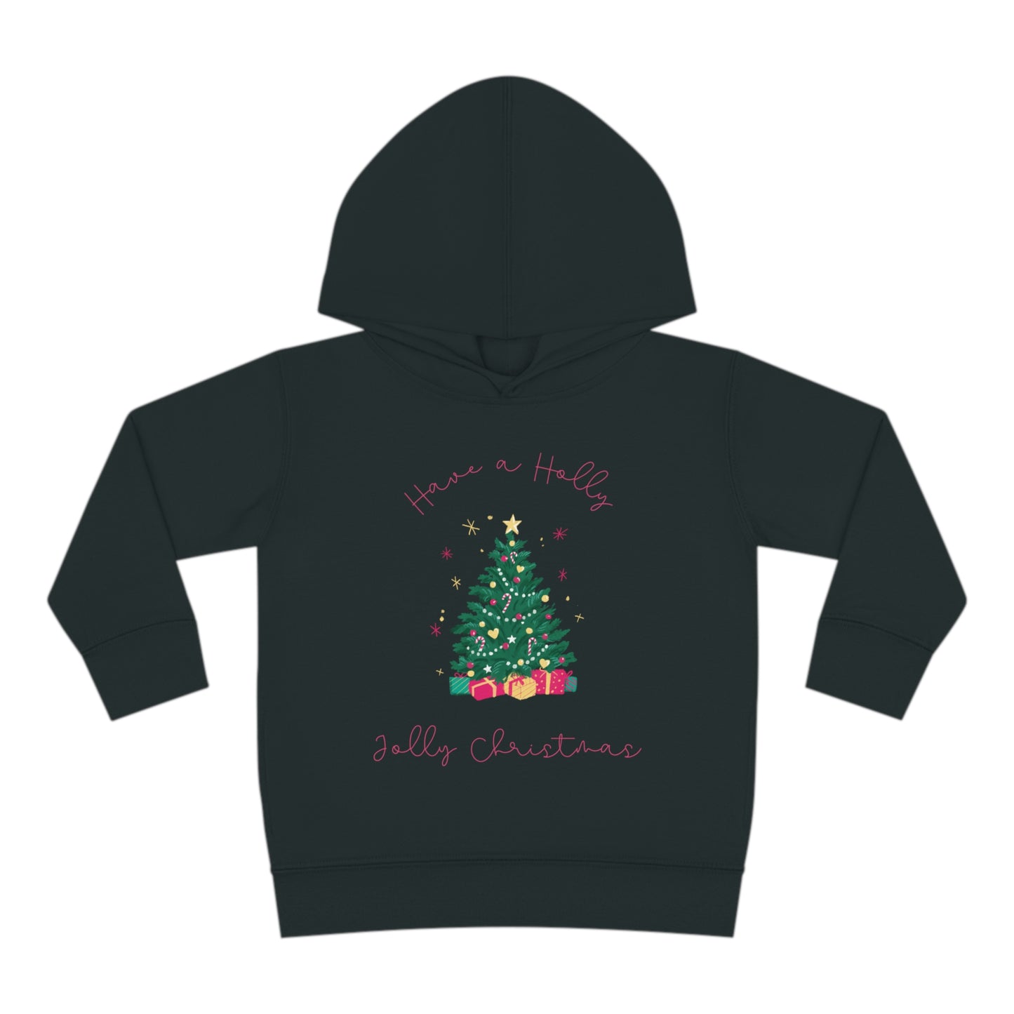 Toddler Holly Jolly Christmas Pullover Fleece Hoodie