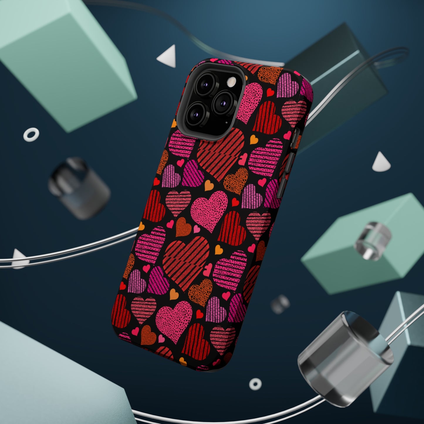 Multi Heart iPhone Case