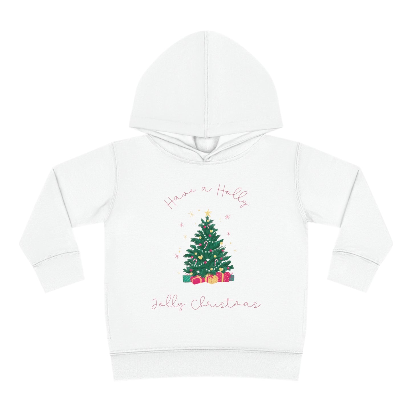 Toddler Holly Jolly Christmas Pullover Fleece Hoodie