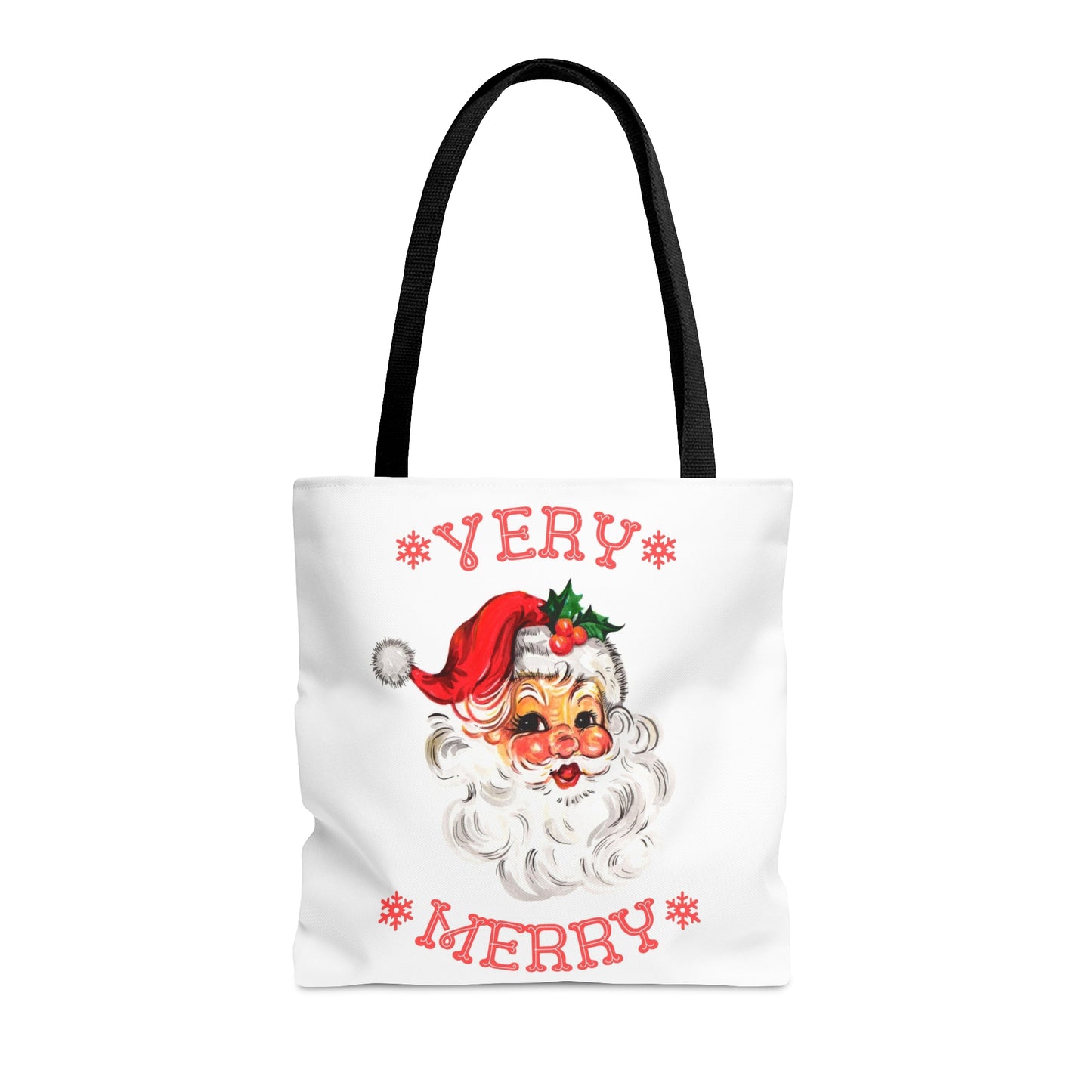 Very Merry Santa Christmas Tote Bag