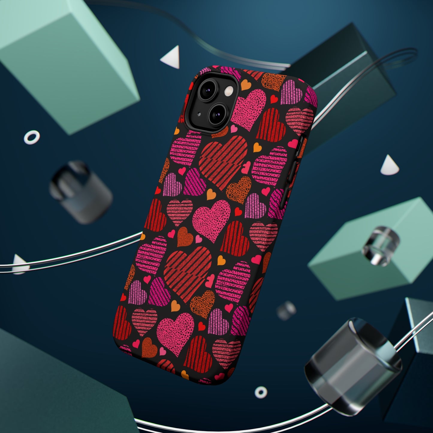 Multi Heart iPhone Case