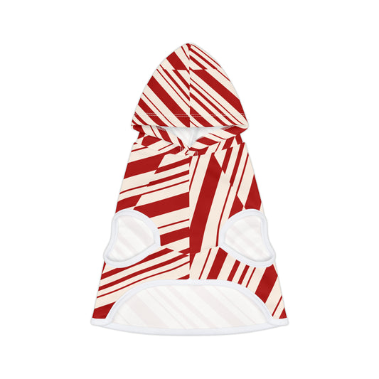 Peppermint Candy Cane Pet Hoodie