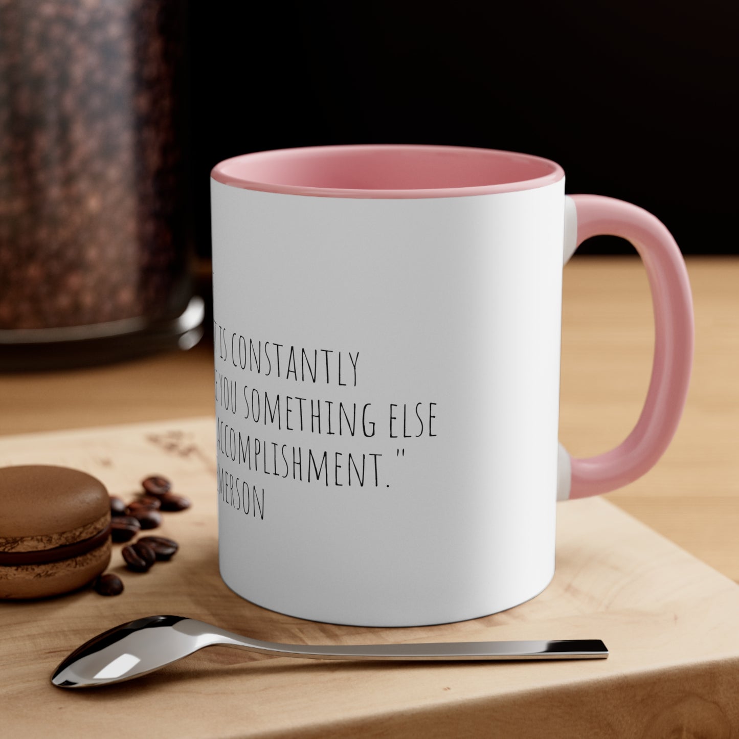 Ralph Waldo Emerson Quote "“To be yourself in a world that is constantly trying to make you something else is the greatest accomplishment.” 11oz Mug