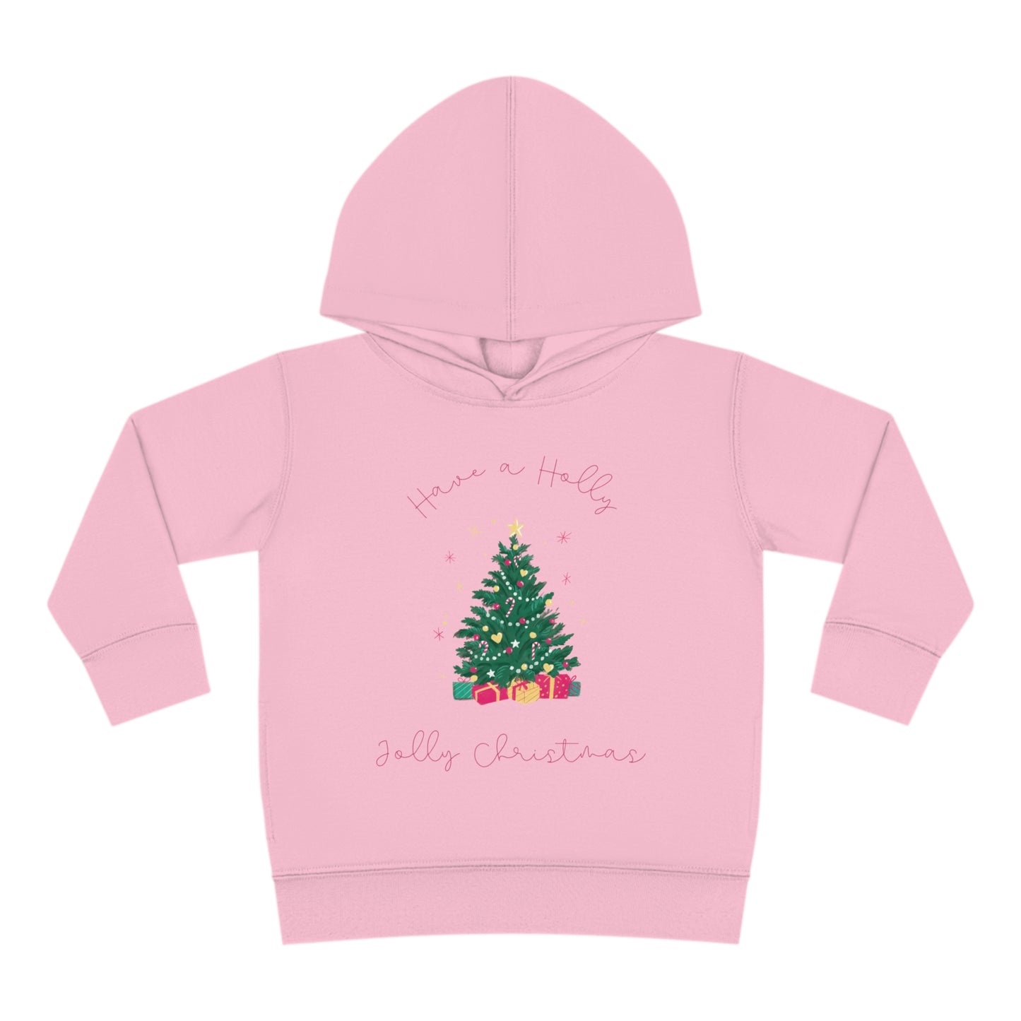 Toddler Holly Jolly Christmas Pullover Fleece Hoodie