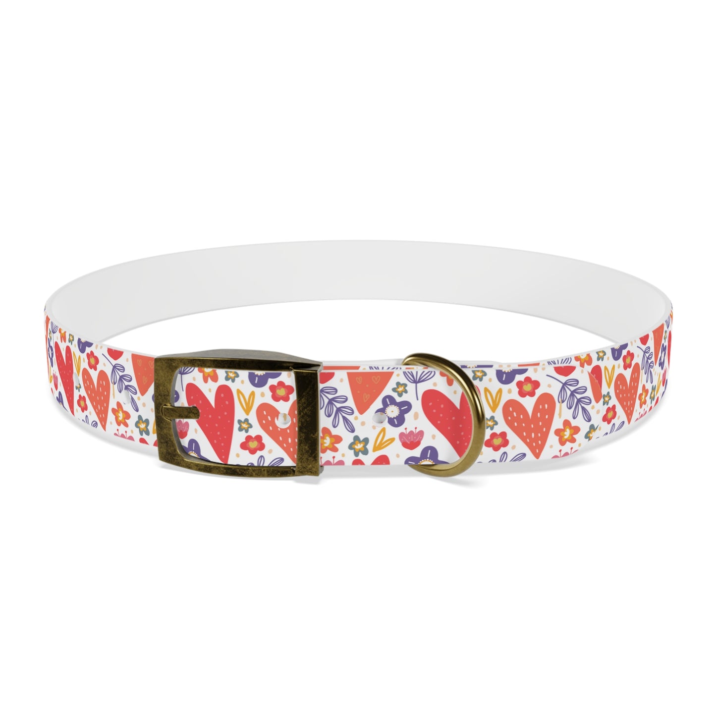 Hearts & Flowers Dog Collar