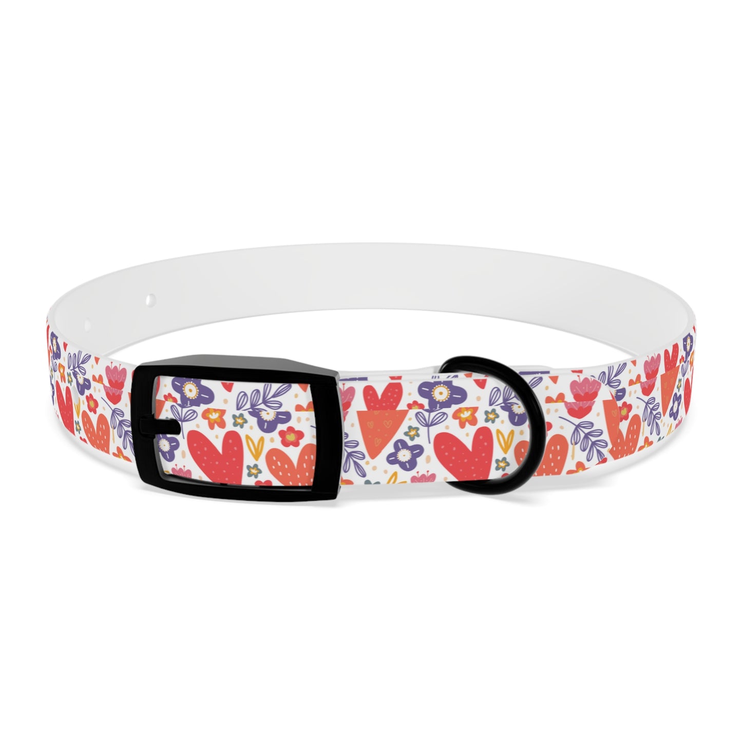 Hearts & Flowers Dog Collar