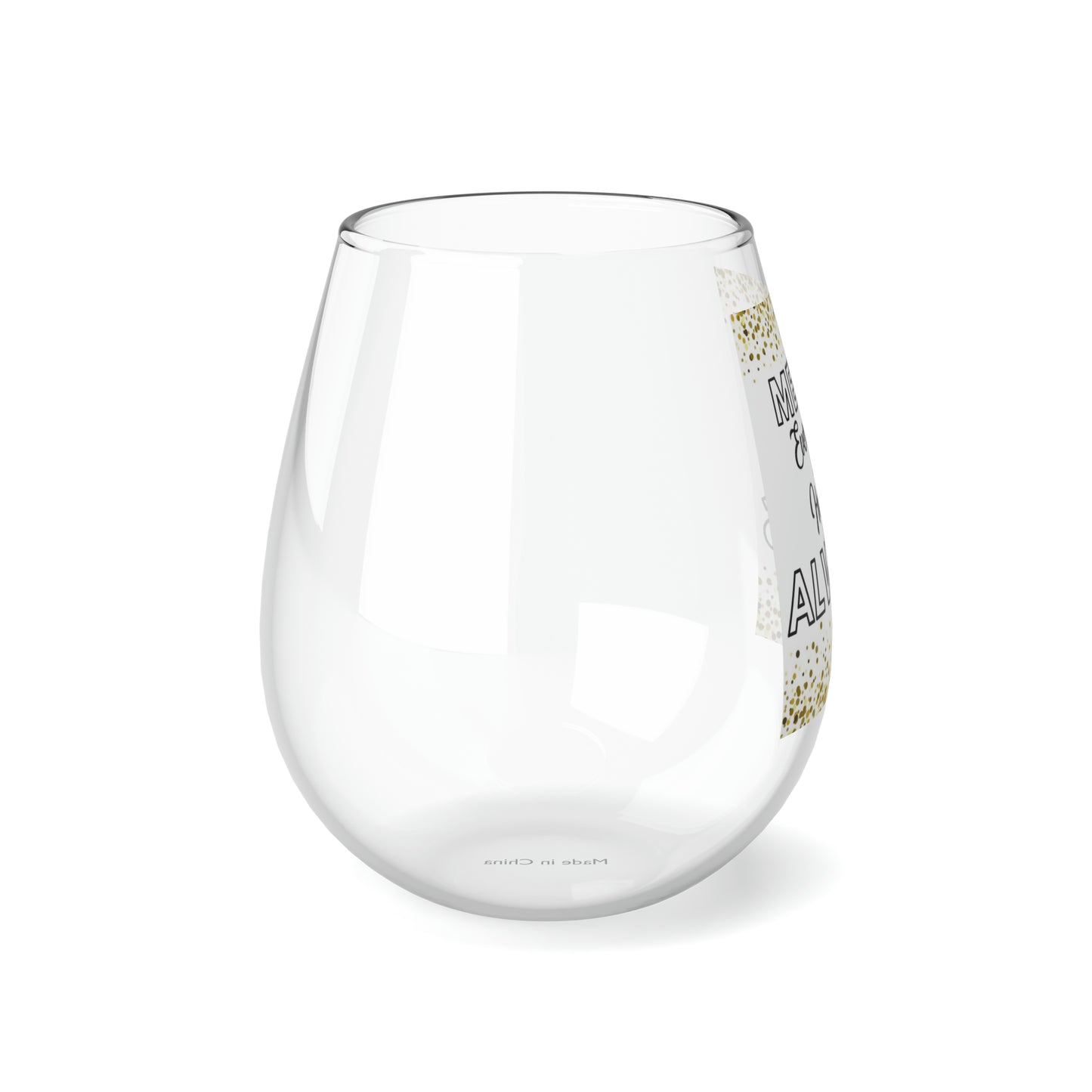 Merry Everything Christmas Holiday Stemless Wine Glass, 11.75oz