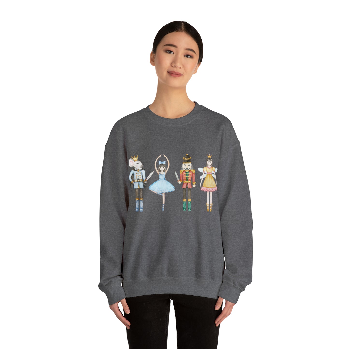 Nutcracker Ballet Christmas Holiday Sweatshirt - Unisex Heavy Blend™ Crewneck Sweatshirt