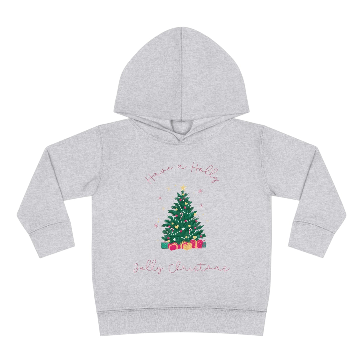 Toddler Holly Jolly Christmas Pullover Fleece Hoodie