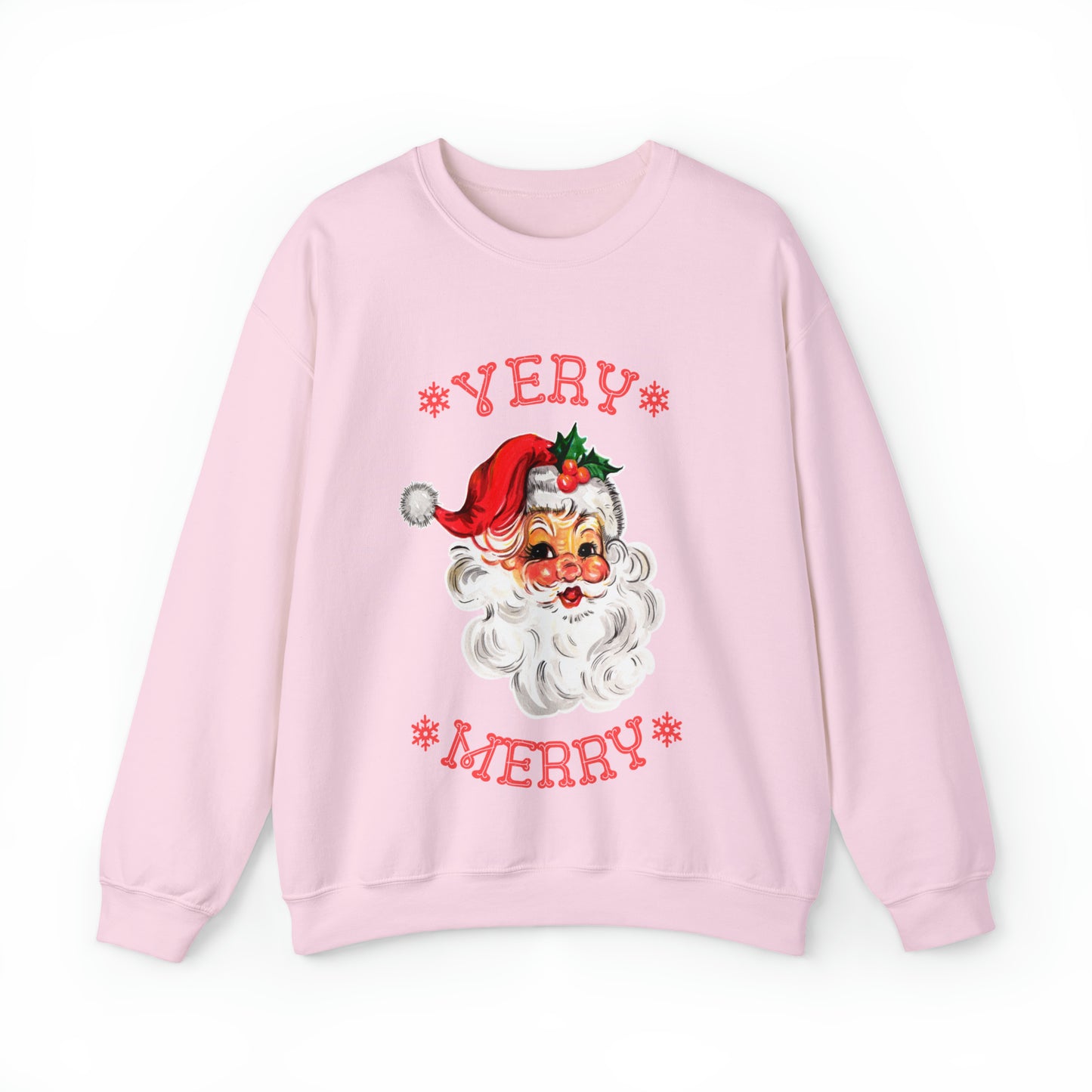 Very Merry Santa Christmas Women's Crewneck Sweatshirt