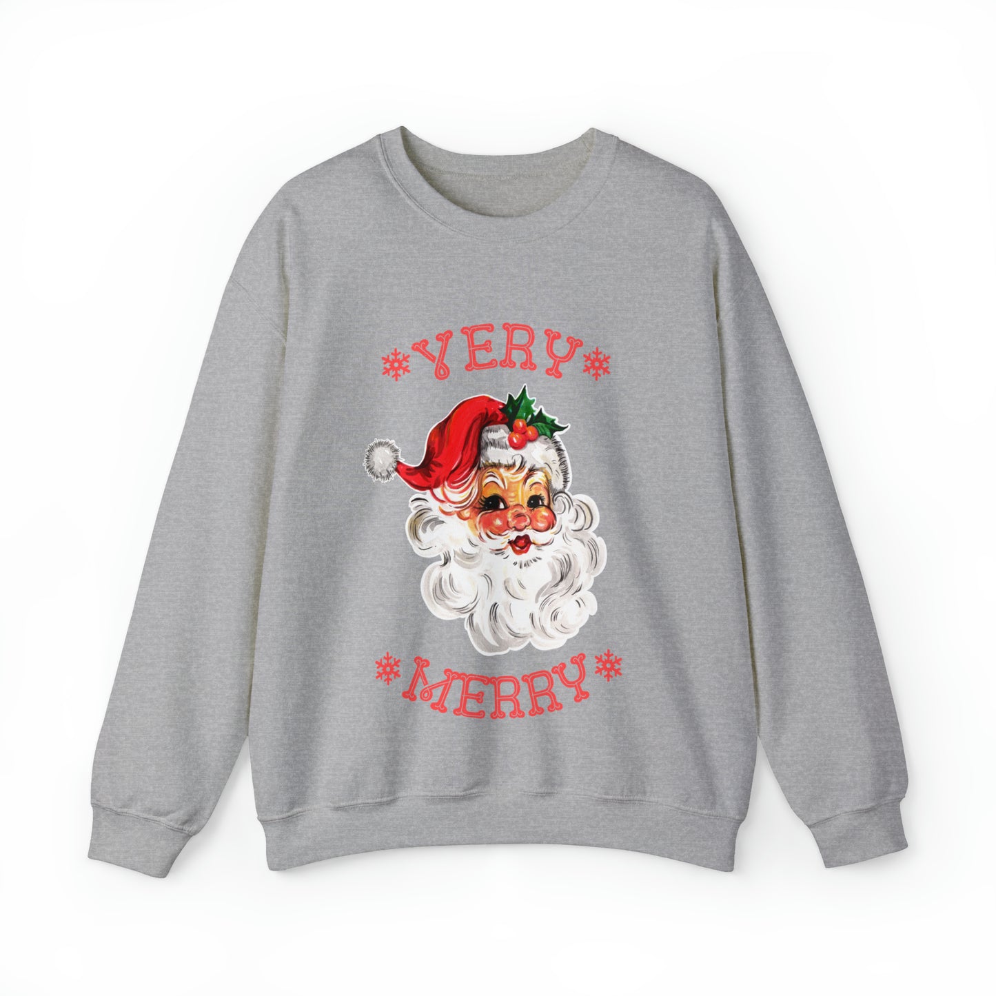 Very Merry Santa Christmas Women's Crewneck Sweatshirt