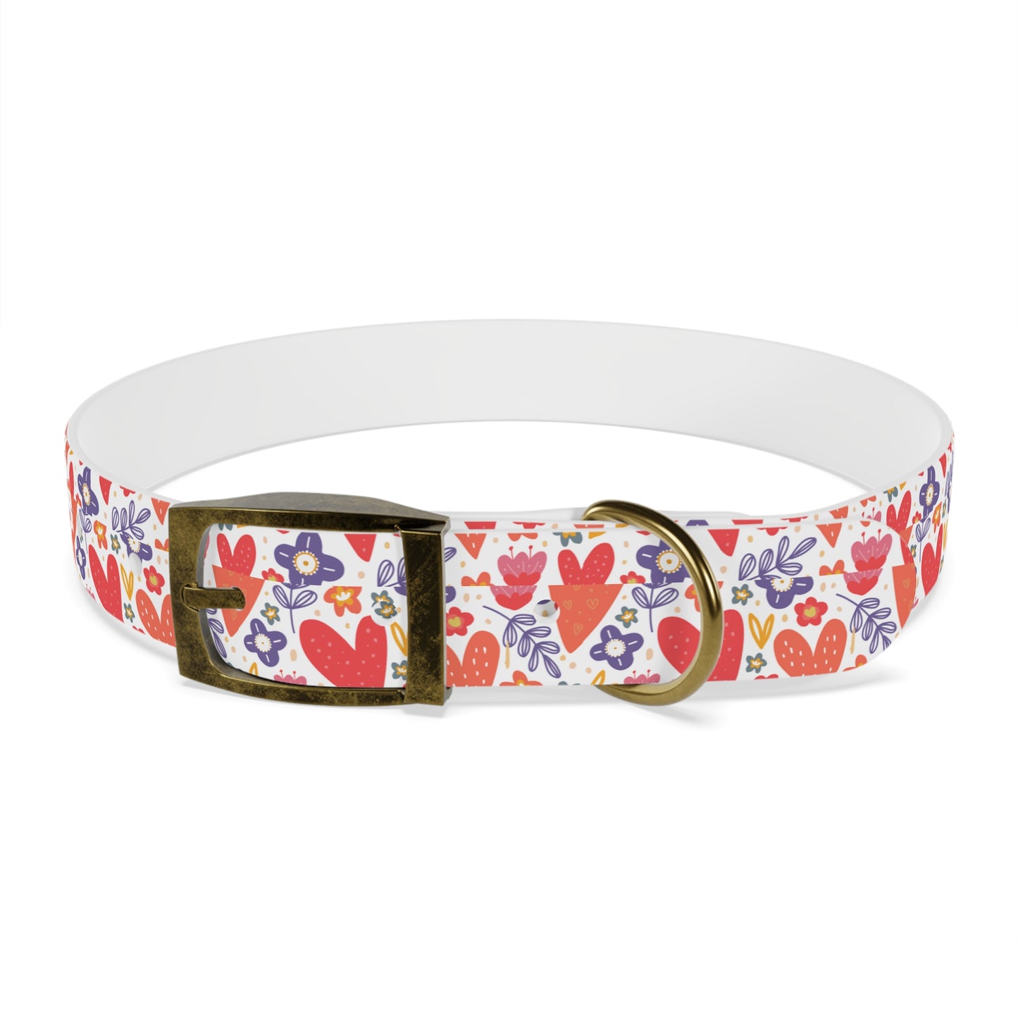 Hearts & Flowers Dog Collar