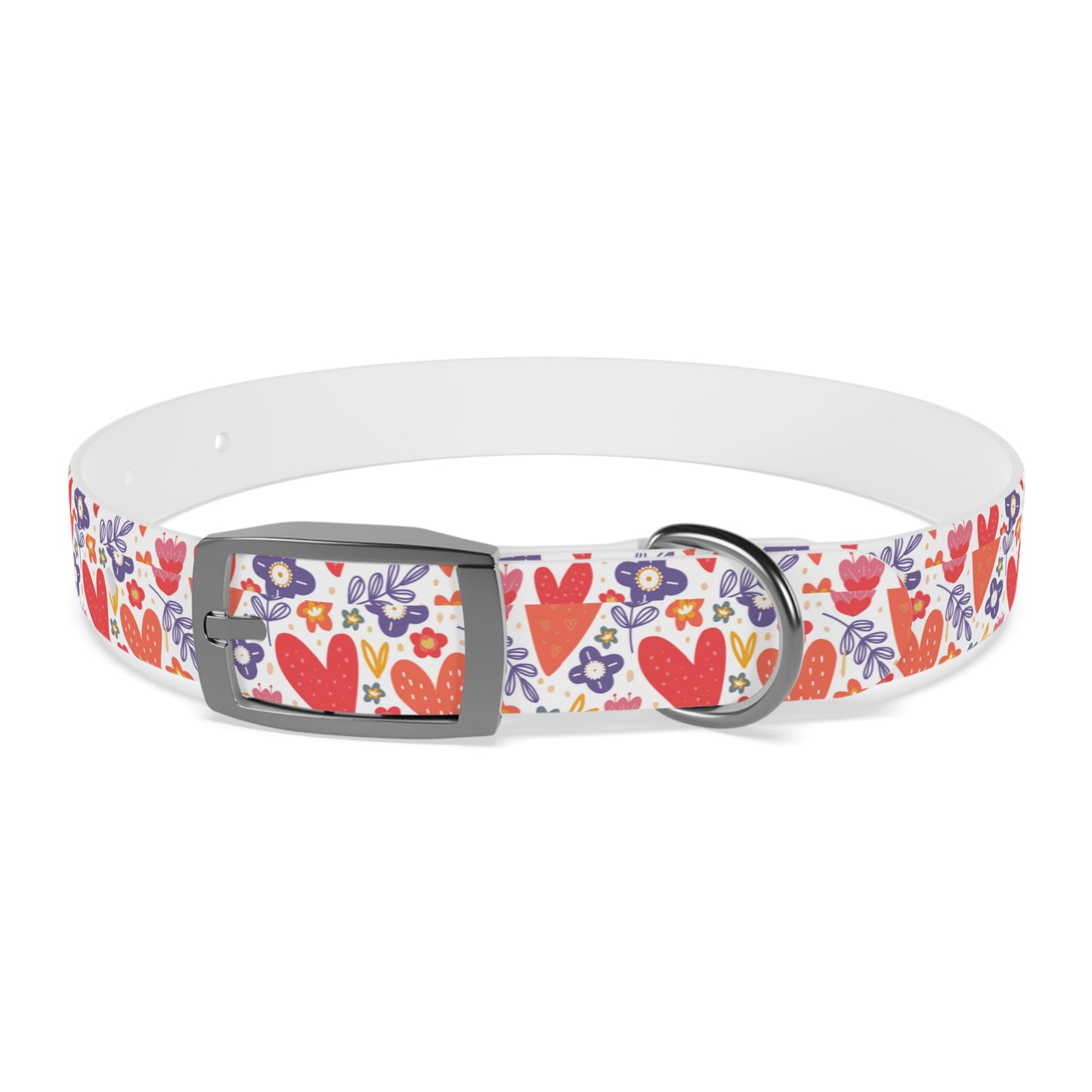 Hearts & Flowers Dog Collar