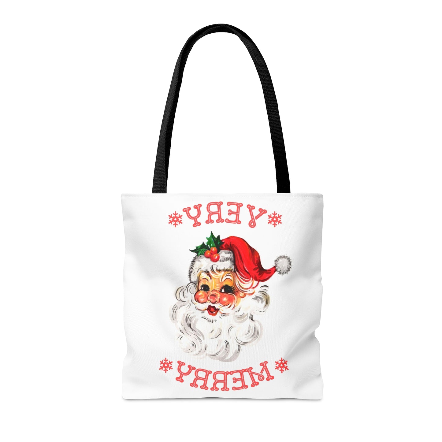 Very Merry Santa Christmas Tote Bag