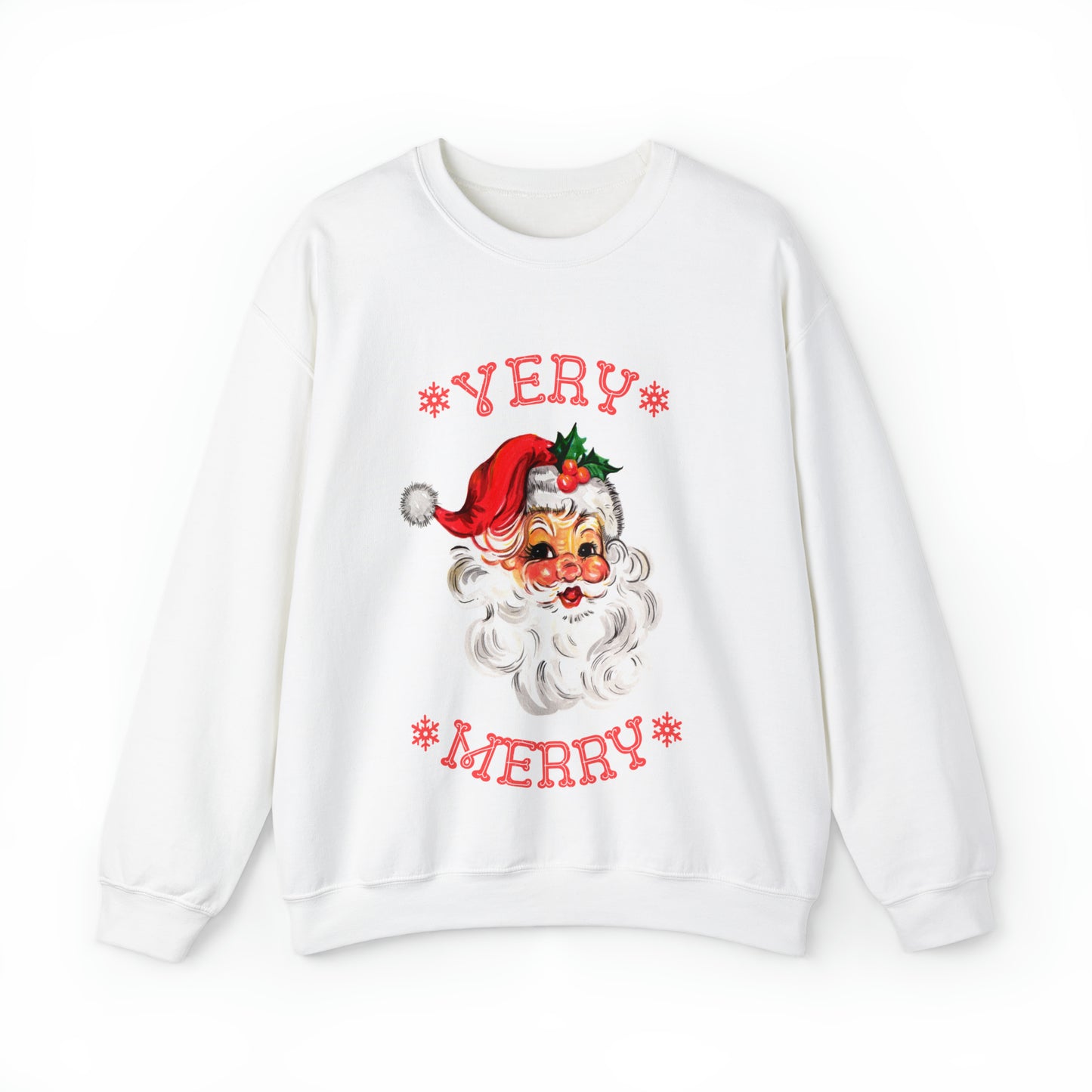 Very Merry Santa Christmas Women's Crewneck Sweatshirt