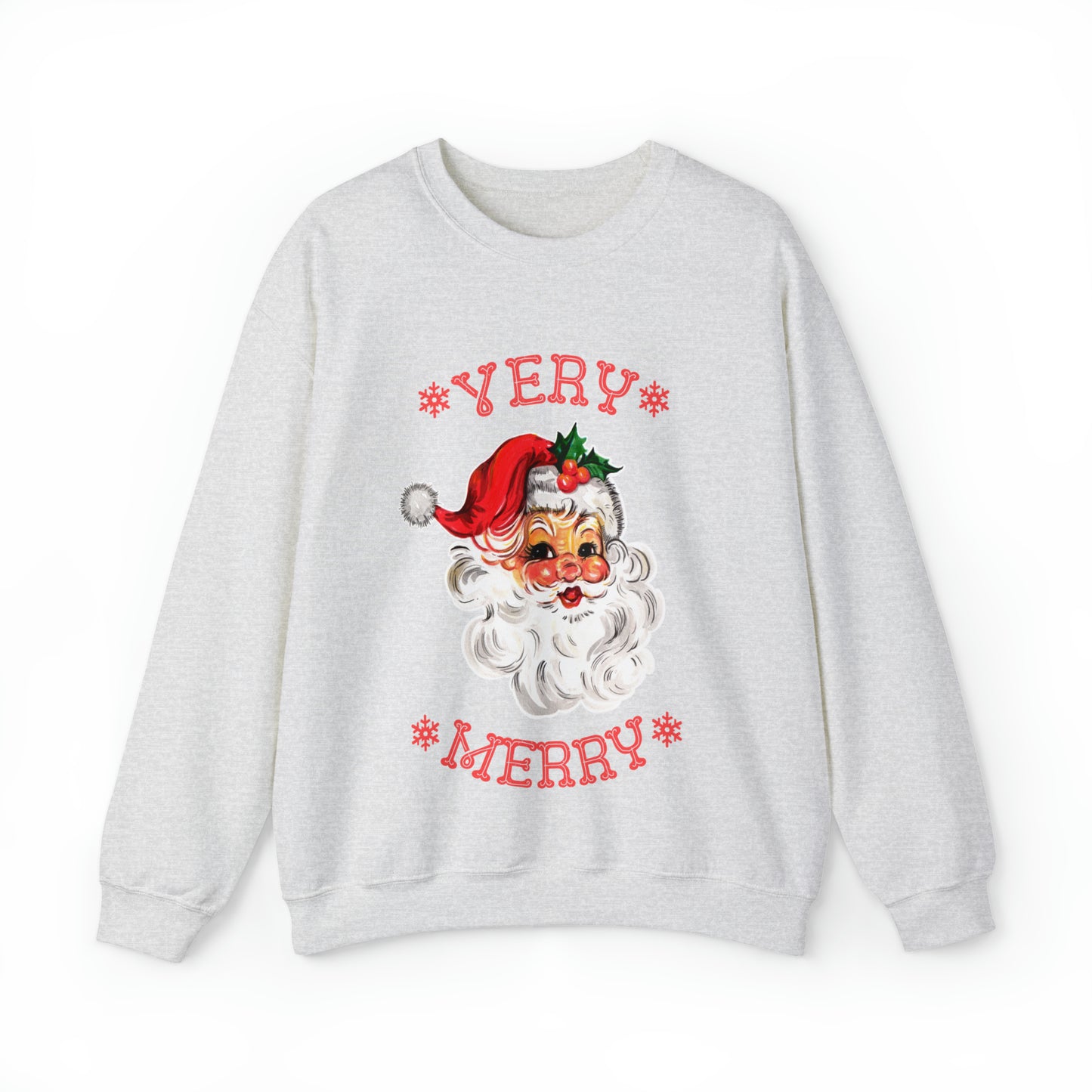 Very Merry Santa Christmas Women's Crewneck Sweatshirt