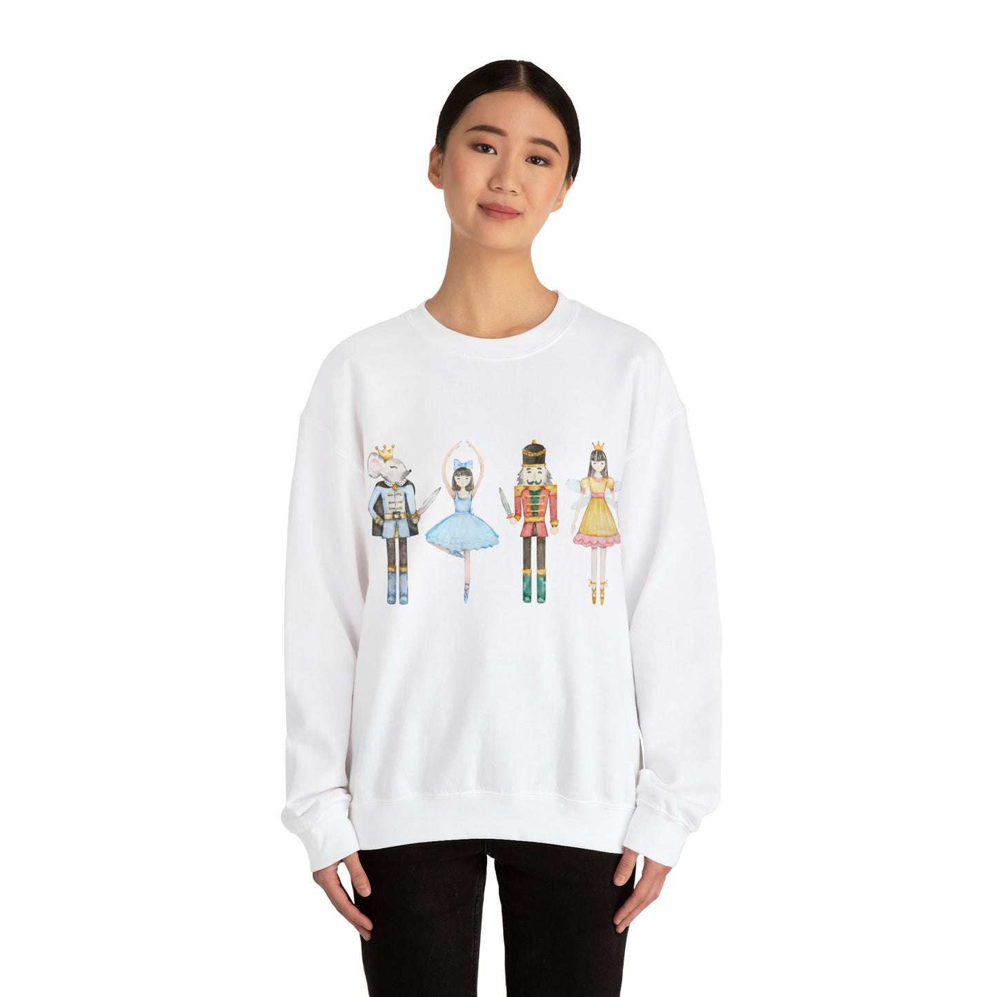 Nutcracker Ballet Christmas Holiday Sweatshirt - Unisex Heavy Blend™ Crewneck Sweatshirt